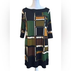 Soho Apparel Geometric Print Dress